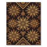 Golden Starburst Heritage Tribal Rug