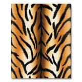 Boho Chic Orange Bold Orange Tiger Stripe Area Rug