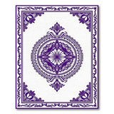 Purple Ornate Mandala Area Rug