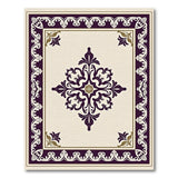 Purple Gold Medallion Area Rug