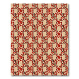 Red Bow Geometric Pattern Area Rug