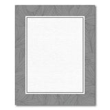 Grey Floral Border Area Rug