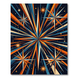 Geometric Modern Radiant Starburst Geometric Area Rug