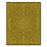 Gold Floral Medallion Area Rug