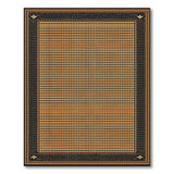 Black Gold Dotted Persian Area Rug