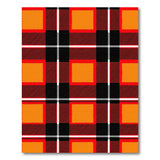 Orange Bold Orange Buffalo Plaid Area Rug