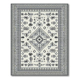 Heritage Tribal Black and White Heritage Tribal Black White Geometric Area Rug