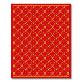 Bold Red Gold Traditional Persian Area Rug