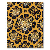 Golden Leopard Mandala Area Rug