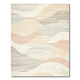 Abstract Area Abstract Wavy Beige Neutral Area Rug