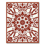 Traditional Persian Red Red Persian Floral Medallion Area Rug