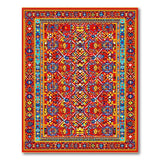 Traditional Persian Vibrant Multi-Color Persian Area Rug