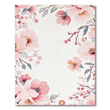 Pink Floral Vintage Blush Pink Peony Floral Area Rug