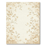 Vintage Beige Floral Blossom Area Rug