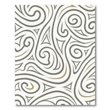 Tribal Swirl Grey Area Rug