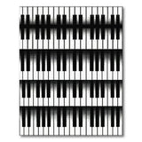 Geometric Modern Black and White Piano Keys Black White Geometric Area Rug