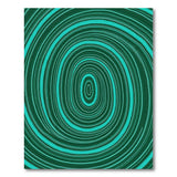 Teal Green Swirl Geometric Area Rug