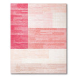 Abstract Red Pink Geometric Area Rug