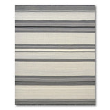 Bold Black and White Bold Black White Striped Woven Area Rug