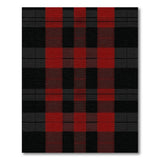 Rustic Farmhouse Red Bold Red Black Buffalo Plaid Area Rug