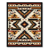 ODIKA Southwestern Tribal Washable Area Rug - Low Pile Non-Slip Geometric Carpet