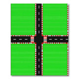 Green Crossroads Geometric Area Rug