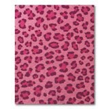 Wild Pink Leopard Shag Area Rug