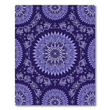 Purple Mandala Floral Area Rug