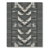 Bold Black White Zigzag Area Rug