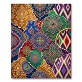 Vibrant Boho Mandala Patchwork Area Rug