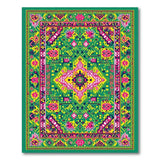 Heritage Tribal Vibrant Green Heritage Tribal Area Rug