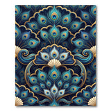 Peacock Majesty Teal Gold Area Rug