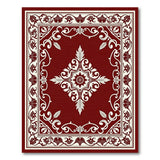 Ornate Medallion Traditional Persian Ornate Red Persian Medallion Area Rug