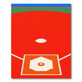 Retro Baseball Diamond Area Rug