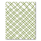 Organic Green Grid Geometric Area Rug