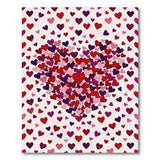 Scattered Hearts Multi-Color Area Rug