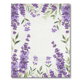 Watercolor Lavender Blooms Purple Area Rug