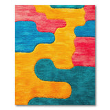 Vibrant Multi-Color Abstract Shag Area Rug