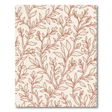 Beige Terracotta Botanical Leaf Area Rug