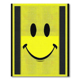 Vibrant Yellow Smiley Face Kids Area Rug