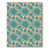 Teal Floral Persian Traditional Persian Area Rug