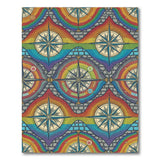 Rainbow Compass Multi-Color Area Rug