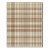 Plaid Brown Tan Plaid Rustic Farmhouse Area Rug