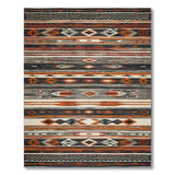 Multi-color and Patterns Southwestern Geometric Tribal Area Rug