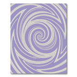 Geometric Modern Purple Spiral Vortex Area Rug