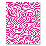 Abstract Area Pink Hypnotic Pink Swirl Area Rug
