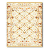 Ivory Terracotta Geometric Southwestern Rug