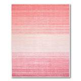 Ombre Pink Gradient Stripe Area Rug
