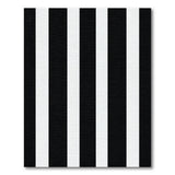 Bold Black White Vertical Stripe Geometric Modern Area Rug