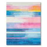Vibrant Horizontal Multi-color and Patterns Vibrant Multi-Color Horizontal Stripe Area Rug